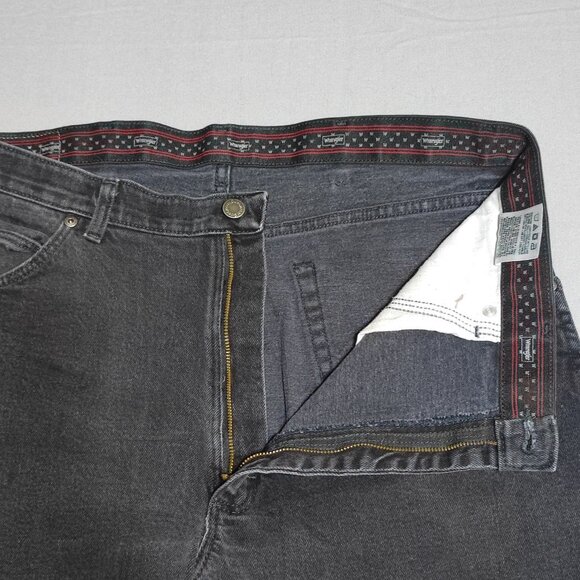 Wrangler jeans men's size 38X30 dark grey colour straight leg denim - Picture 8 of 11